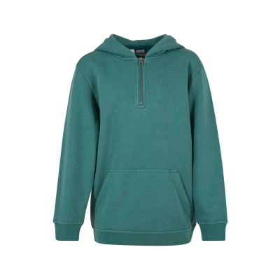 Abbildung von Urban Classics BOXY ZIP Hoody Kapuzenpullover für Kinder, Größe: 122/128, Paleleaf