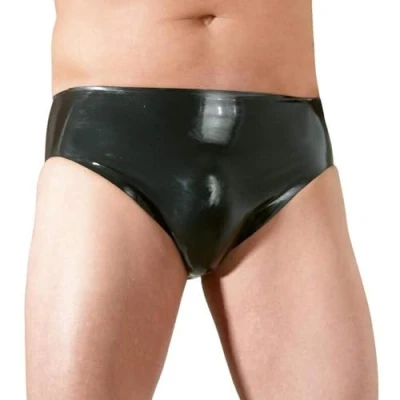 Abbildung von Slip aus Latex mit fest integriertem Anal Dildo
