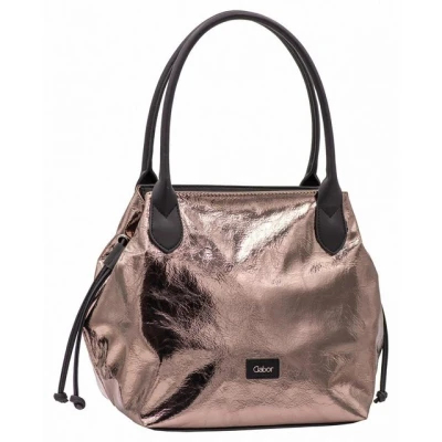 Abbildung von Gabor bags Granada metallic Damen Shopper Umhängetasche Reißverschluss Mittelgroß Grau