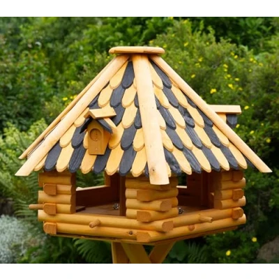 Abbildung von DSH DEKO SHOP HANNUSCH Vogelhaus XXL Luxus absoluter Blickfang, Vogelfutterhaus aus Holz