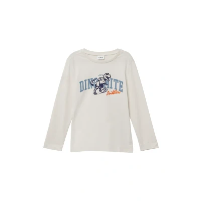 Abbildung von s.Oliver Langarmshirt für Kinder, Größe: 104/110, Hellgrau