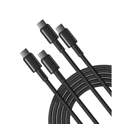Abbildung von Baseus USB C auf Kabel, 100W [2m+2m] Typ Schnellladekabel PD 5A QC 4.0 Ladekabel Aufladekabel für iPhone 16 15 14 13 12 Pro, Samsung Galaxy S25 S24 S23 S22 S21 Ultra, MacBook, iPad Pro