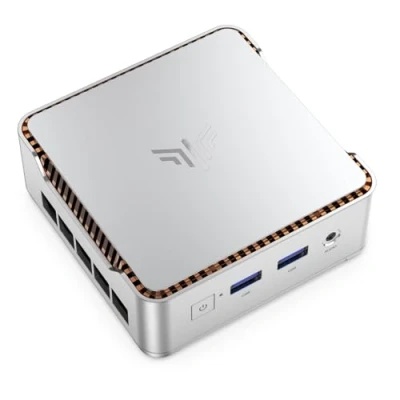 Abbildung von NiPoGi E2 Mini PC Ιntel Twin Lake N150(bis zu 3,6 GHz), 16 GB DDR4 256 M.2 SSD Desktop Computer, 4K@60Hz Dual Display, HDMI 2.0, DP, WiFi, Micro mit VESA für Schule/Büro.
