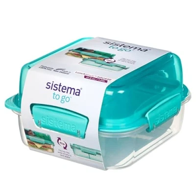 Abbildung von Sistema Lunchbox Stack Square To Go 1,24 Liter Mint Farbe