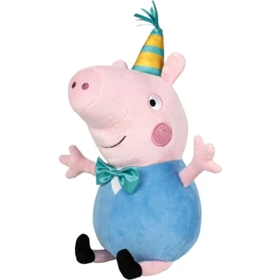 Abbildung von Schmidt Spiele Plüschfigur Plüsch Stofftier Peppa Pig Schorsch Party 37 cm 42830