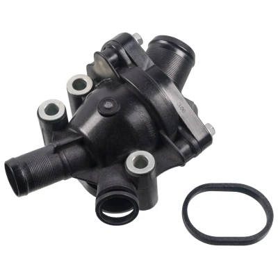 Abbildung von FEBI BILSTEIN 174570 Kühlwasserthermostat 90 mit Dichtung Gehäuse VOLVO: S40 II, V50, V70 3, FORD: S Max Mk1, Focus 2 Schrägheck, MONDEO 4 Turnier
