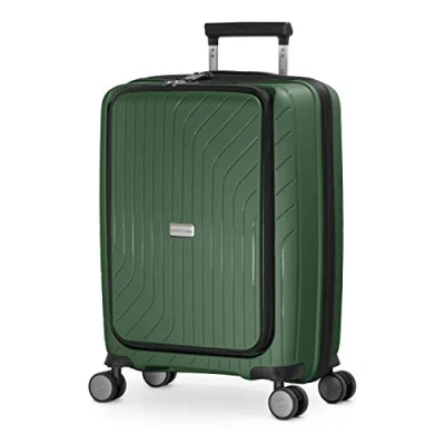 Abbildung von Hauptstadtkoffer Hartschalen Trolley &quot;TXL, 55 cm, dunkelgrün&quot;, 4 Rollen, Koffer Handgepäck Reisegepäck TSA Schloss