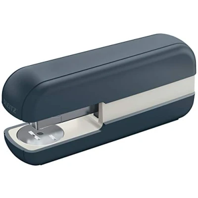 Abbildung von Leitz Cosy Tacker, Heftgerät für bis zu 30 Blatt, ideal Home Office, Büro oder Schule, Direct Impact Technology, Hefter mit einfacher Befüllung, Design Serie, Grau, 55670089