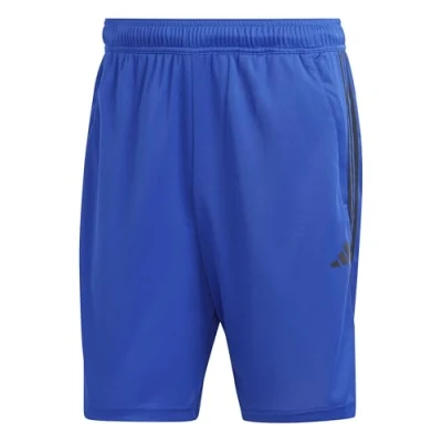 Abbildung von adidas Herren Train Essentials Piqué 3 Stripes Training Shorts, Lucid Blue/Black, S