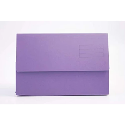 Abbildung von Exacompta Guildhall Dokumententasche, einfarbig, 34,5 x 24,5 cm, 250 g/m², Violett, 10 Stück