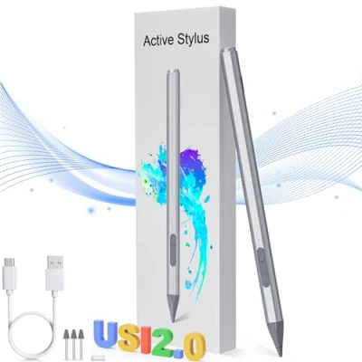 Abbildung von USI 2.0 Stylus Pen für Chromebook, 4096 Druckstufen, Magnetisch, Tablet Stift Eingabestift Amazon Fire Max 11, Lenovo Chromebook Duet, Acer Spin314, HP, Google Pixel
