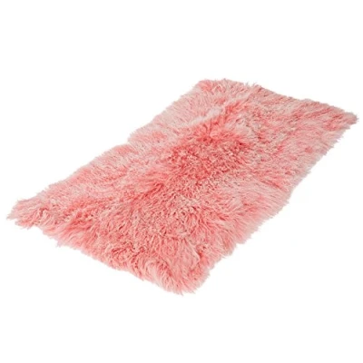 Abbildung von Reissner Lammfelle Tibet Lammfell Auflage TP1 60x120cm Farbe rosa/weiß (Tops) JYB02