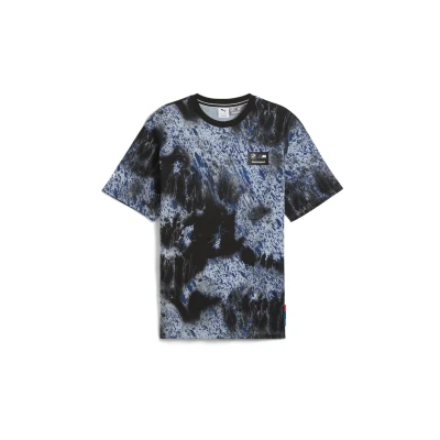 Abbildung von Puma BMW M Motorsport Colour Splash T Shirt Mit Allover Print Herren Other Pattern Black Größe: XS