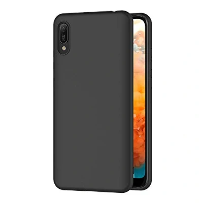 Abbildung von AICEK Compatible Huawei Y6 2019 Hülle, Schwarz Silikon Schutzhülle für Case TPU Bumper Handyhülle (6,09 Zoll)