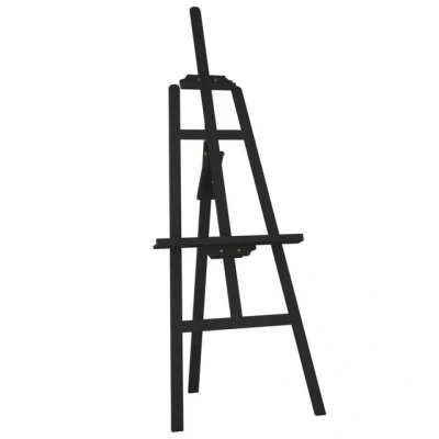 Abbildung von vidaXL Magnettafel Staffelei Schwarz 53,5x95x127 cm Massivholz Kiefer