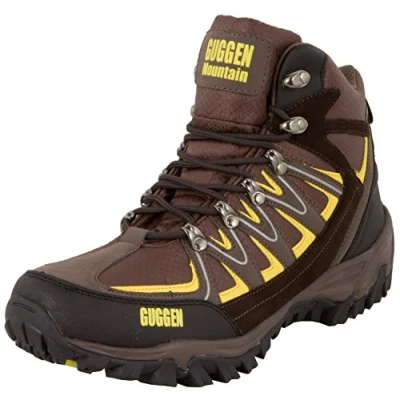 Abbildung von GUGGEN Mountain Herren Wanderstiefel Wanderschuh M009 Trekkingschuhe Wasserabweisend, Verstärkte Schuhspitze, Softshell und Leder Mix