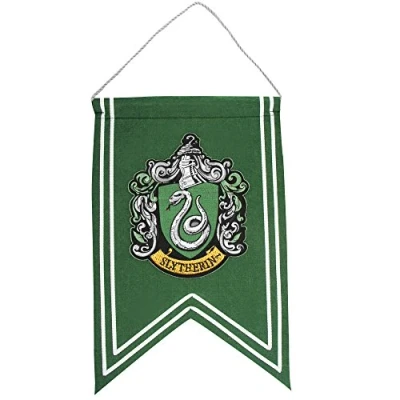 Abbildung von Cinereplicas Harry Potter Fahne Slytherin Offizielle Lizenz