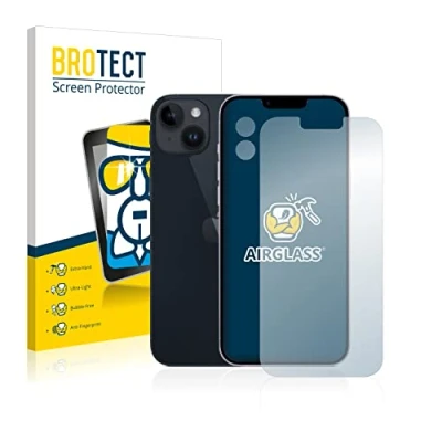 Abbildung von BROTECT Schutzglas für Apple iPhone 14 Plus (Display+Kamera) Schutzfolie Panzer Folie Glas [Extrem Kratzfest 9H, Anti Fingerprint, Ultra Transparent]