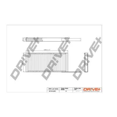 Abbildung von Dr!ve+ DP1110.12.0071 Innenraumfilter Partikelfilter 239, 274 RENAULT: MASTER 3 Kasten, Kangoo II Express, / Grand