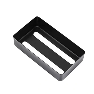 Abbildung von Bnineteenteam Gitarren Pickup Cover Messing Humbucker Two Slot für der E Gitarre(Schwarz) Musikinstrumentenzubehör