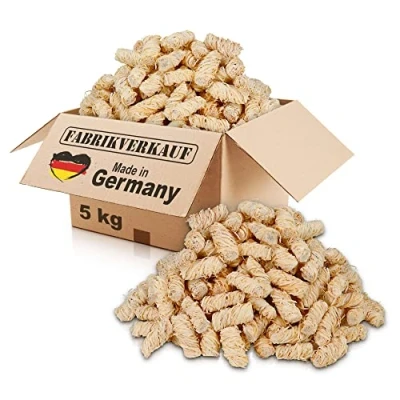 Abbildung von FABRIKVERKAUF Grillanzünder (10kg) und Kaminanzünder, Öko Anzündwolle, 5 kg