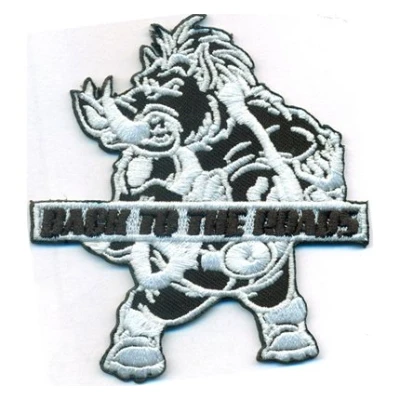 Abbildung von Patch Back to The Roads Wild Hog Wildschwein Rennsau Rockabilly Biker Aufnäher