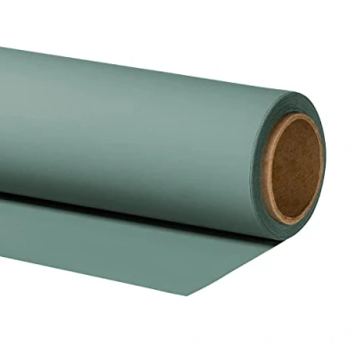 Abbildung von Walimex pro Fotohintergrund Jade Blau aus Karton 2,72x10m I Rolle für den professionellen Fotostudio Einsatz Ideal Produktfotografie reflexfrei, strapazierfähig &amp; zum Rollen