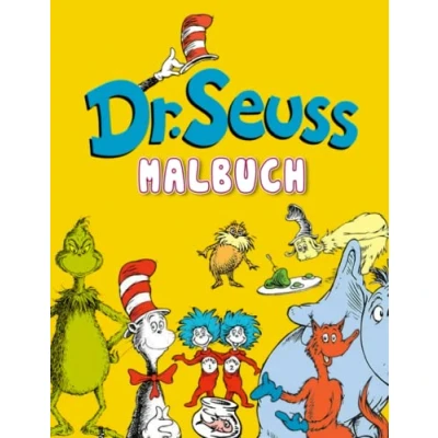 Abbildung von 𝔻𝕣 𝕊𝕖𝕦𝕤𝕤 Malbuch: 30 Malvorlagen mit vielen Zeichentrickfiguren zum Ausmalen und Entspannen Geschenke für Kinder, Jugendliche mehr Altersgruppen am Weihnachtstag