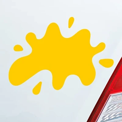 Abbildung von Hellweg Druckerei Auto Aufkleber Splash Farbkleks Fun Sticker Heckscheibenaufkleber Autoaufkleber