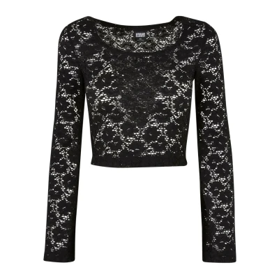Abbildung von Urban Classics Langarmshirt, Damen, Größe: 4XL, Black