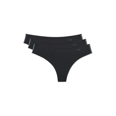 Abbildung von Under Armour Thong 3 PACK String, Damen, Größe: XL, Black/beige/graphite