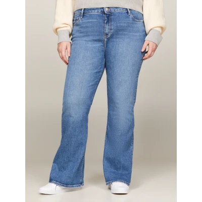 Abbildung von Tommy Hilfiger Curve Jeans Bootcut, Damen, Größe: 54, Mel