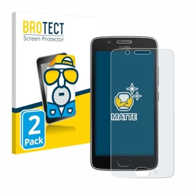 Abbildung von BROTECT Entspiegelungs Schutzfolie für Motorola Moto G5 (2 Stück) Matte Displayschutz Folie, Anti Reflex, Fingerprint