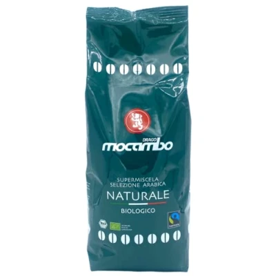 Abbildung von Mocambo Naturale Biologico Fairtrade Dunkelgrün 1000g 70% Arabica, 30% Robusta Würzig nussiger Kaffee DE ÖKO 006