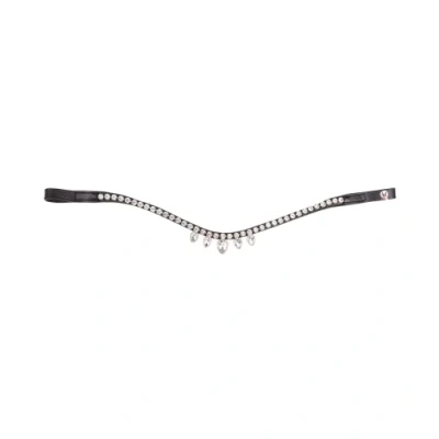 Abbildung von Waldhausen Stirnriemen X Line Diadem Schwarz/Weiß Vollblut