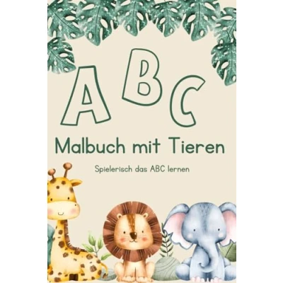 Abbildung von ABC Malbuch mit Tieren: Spielerisch das lernen