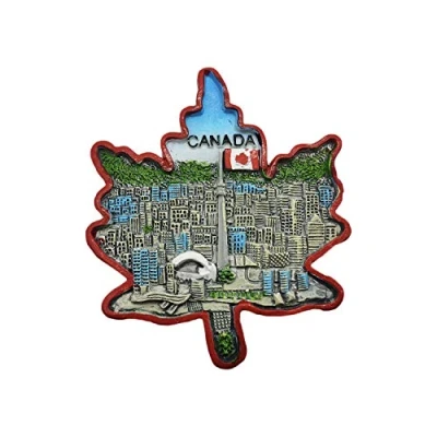 Abbildung von Wedare Magnet Kanada 3D Ahornblatt Kühlschrankmagnet Souvenir Harz Sammlung, Geschenk Magnetische Aufkleber Home Küche Dekoration