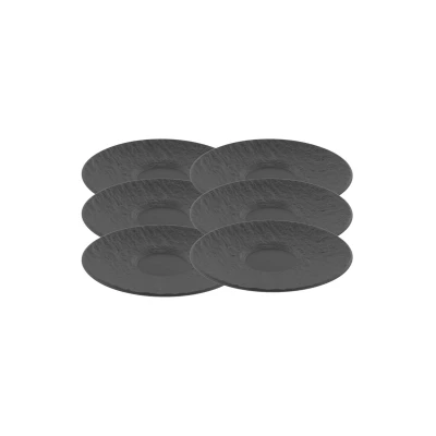 Abbildung von Villeroy &amp; Boch Manufacture Rock Kaffeeuntertasse 15,5 cm Set6
