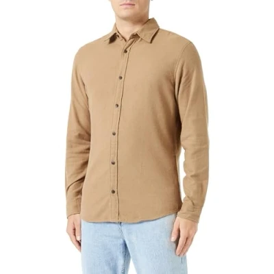 Abbildung von JACK &amp; JONES Herren Jjplain Fall Solid Shirt Ls,Otter,L