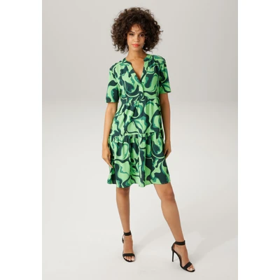 Abbildung von Aniston CASUAL Sommerkleid, mit farbenfrohem, graphischem Druck