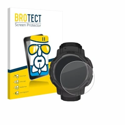 Abbildung von BROTECT Schutzglas für Garmin Instinct Crossover Solar Schutzfolie Panzer Folie Glas [Extrem Kratzfest 9H, Anti Fingerprint, Ultra Transparent]