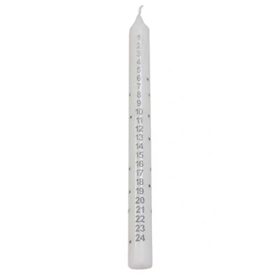 Abbildung von Toyland® Traditional Christmas Advent Candle Countdown bis Weihnachten 1 Lieferumfang (Weiss)