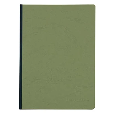 Abbildung von Clairefontaine 795423C Heft A5, Leinen, Age Bag, kariert, 96 Blatt, grün