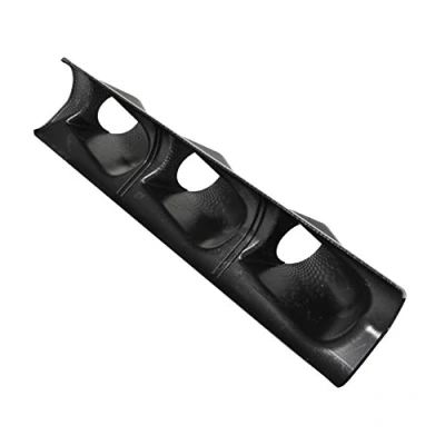 Abbildung von E Support™ Kfz Kohlefaser 2&quot; 52mm Universal DREI Löcher Halter Gauge Halterung Bracket Instrumentenhalter ABS Seite