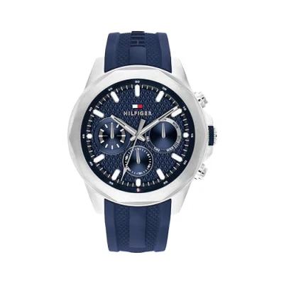Abbildung von Tommy Hilfiger LARS Chronograph navy/silvercoloured, Herren, Größe: One Size, Navy/silver coloured