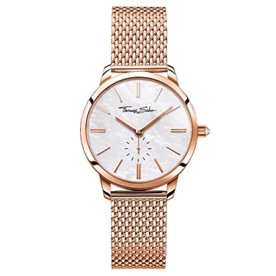 Abbildung von Thomas Sabo Damen Armbanduhr Glam Spirit Analog Quarz Edelstahl WA0303 265 213 33 MM