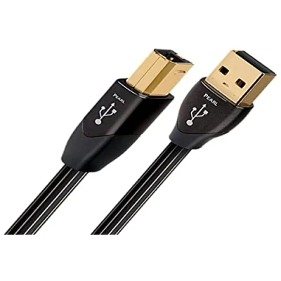 Abbildung von Audioquest Pearl USB A B Kabel, 1,5 Meter, Stecker/Stecker, Schwarz, 2.0