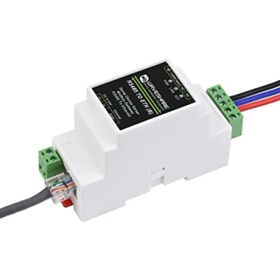 Abbildung von Waveshare RS485 zu Ethernet Konverter Industrieller Serieller Geräteserver TCP/IP Seriell Modul Unterstützt Modbus Gateway, MQTT/JSON und TCP Server/TCP Client/UDP Modus/UDP Multicast