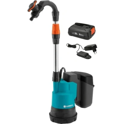 Abbildung von GARDENA 2000/2 18V P4A Ready 14602 61 Fasspumpe 2.000 l/h 20m