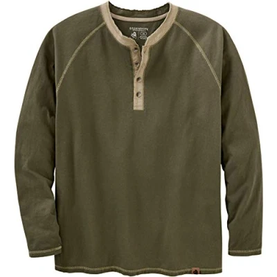 Abbildung von Legendary Whitetails Herren Standard Recluse Henley, Armee, XL
